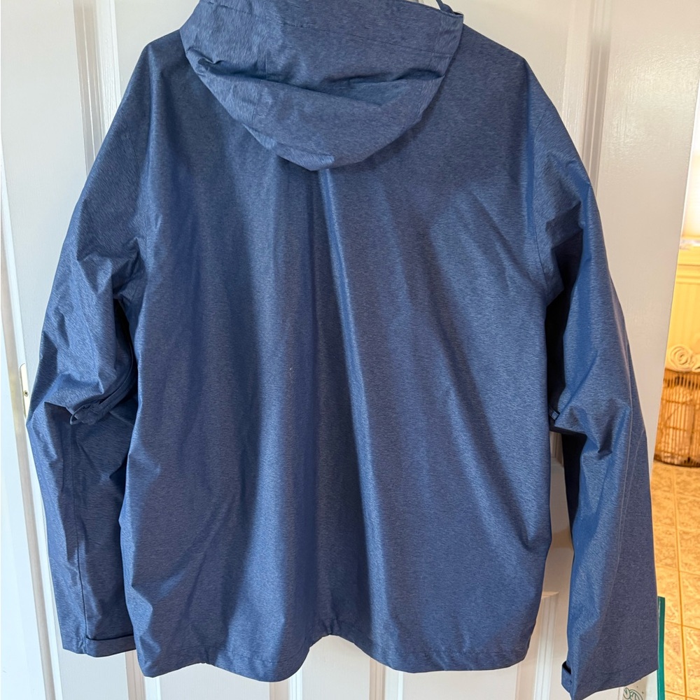 Helly Hansen Nari Men's Navy Hooded Raincoat - Picture 4 of 6